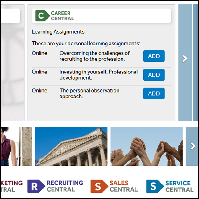 Design snippet of Agency Portal