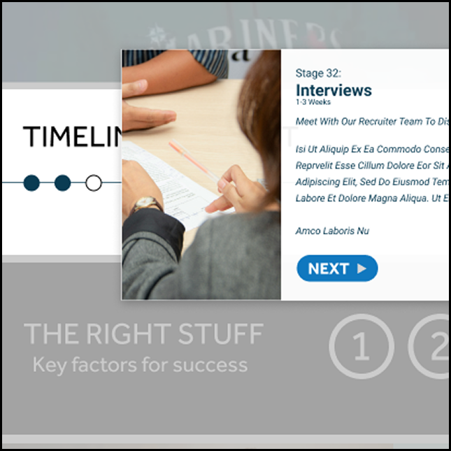 Design snippet of recruiting site